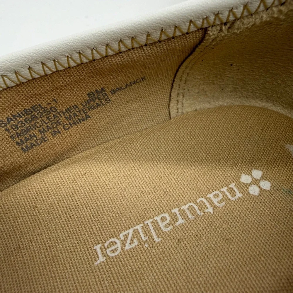 Naturalizer Sanibel-1 Tan Canvas Espadrille Wedge Heels Neutral 8M